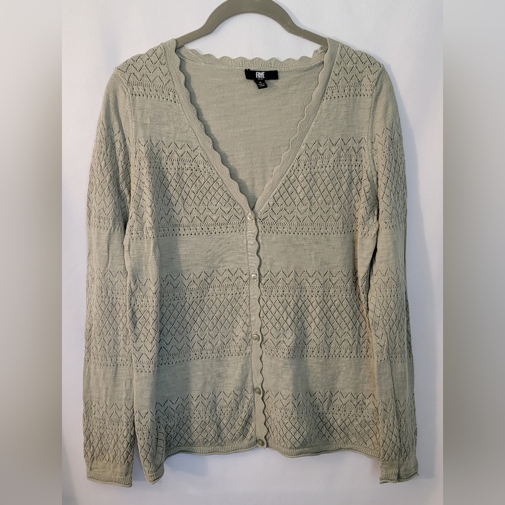 Frye Textured Knit Cardigan Size M